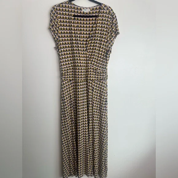 LIKE NEW BODEN Lily Geometric Midi Dress Size 14 - Picture 2 of 6